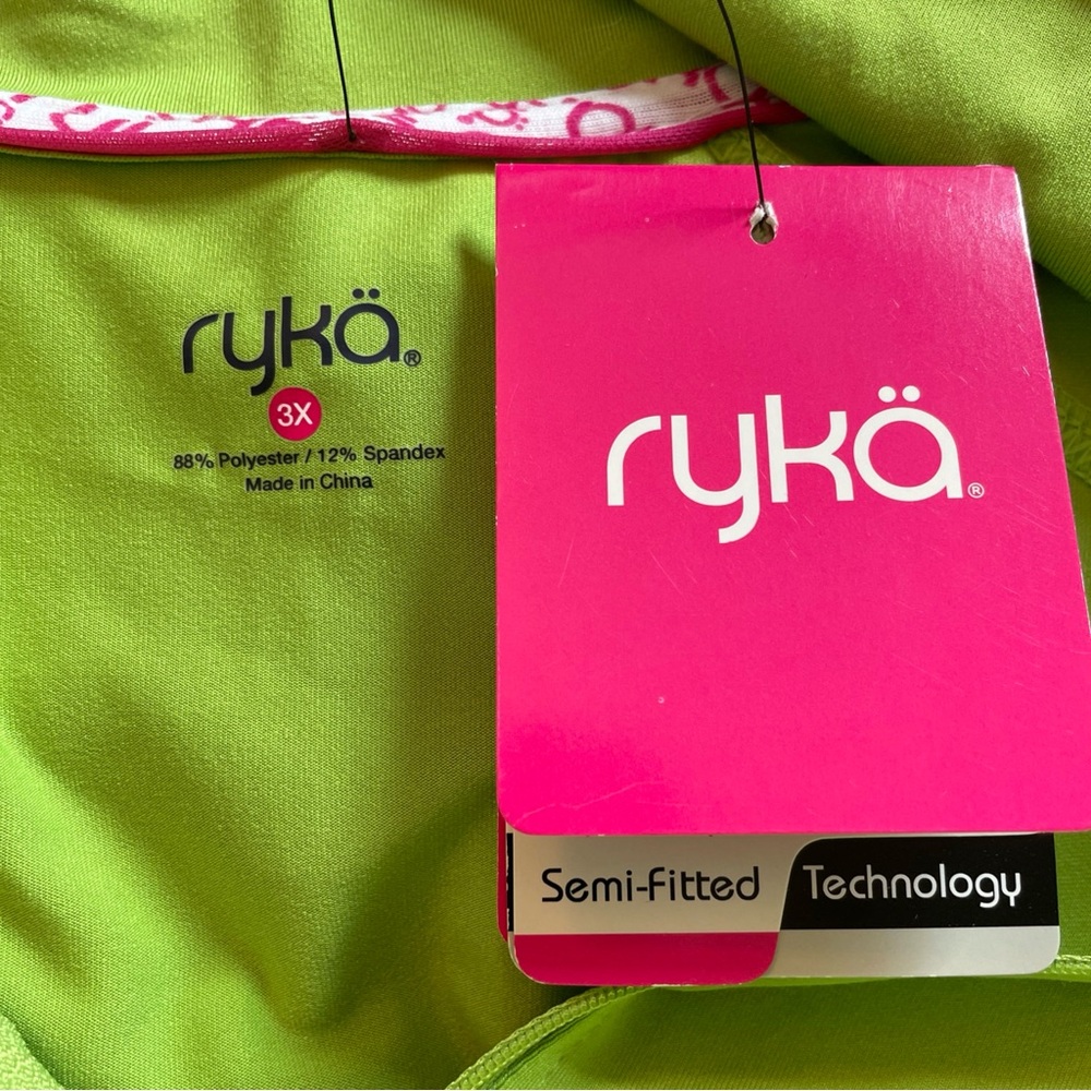 New with tags size 3X  Ryka women’s lime green partial zip track jacket. - Picture 11 of 16